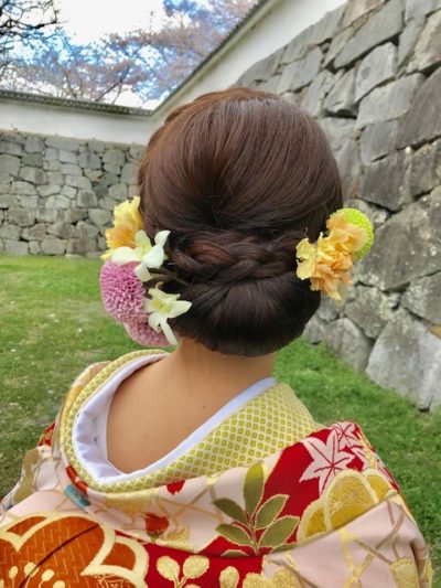 和装のヘアスタイル 赤坂ル アンジェ教会